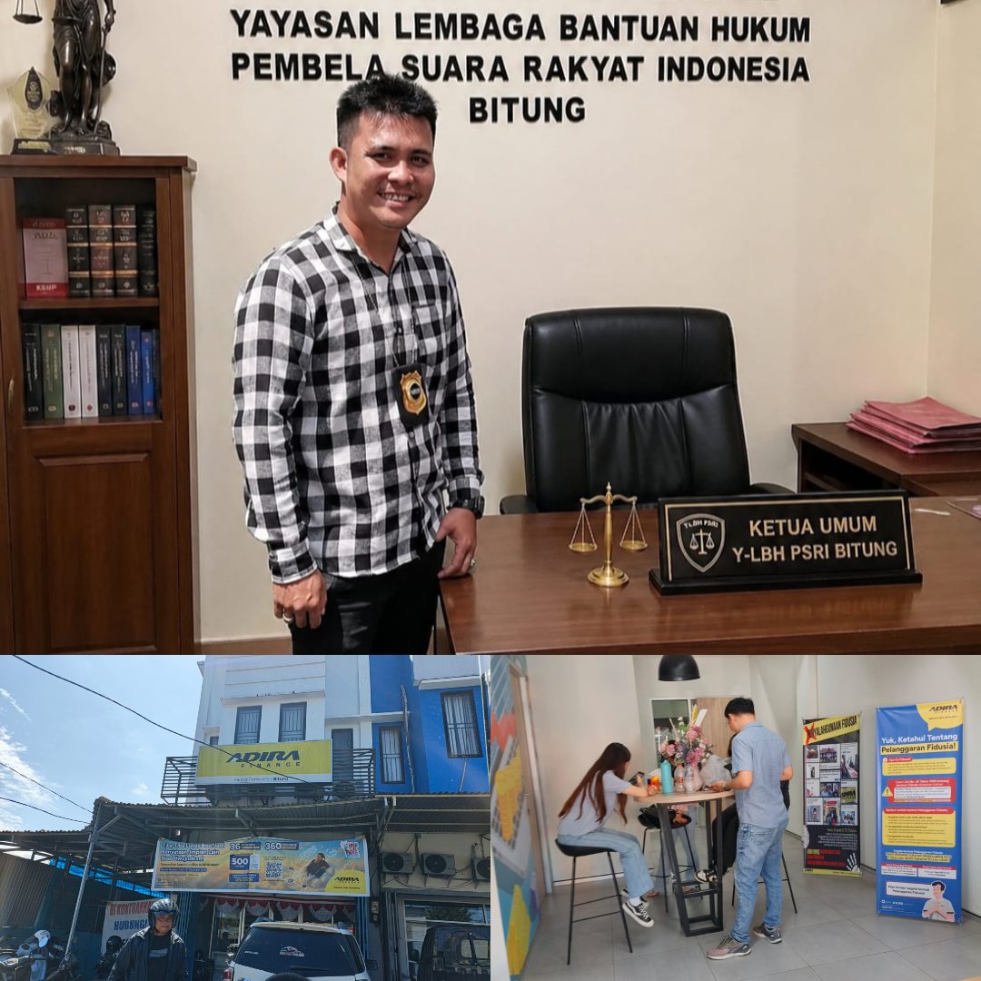 Dugaan Pelanggaran Prosedur Adira Finance Bitung Disorot, Y-LBH PSRI Minta Hak Jawab